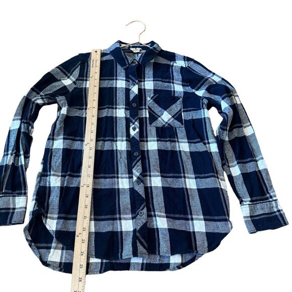 Woolrich Flannel Shirt - Women’s Small - Black/White Plaid - Picture 3 of 7